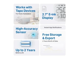 TP-Link TPLINK T315 Tapo Smart Temperatureand Humidity Monitor